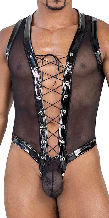 Candyman 99774 Gladiator-Bodysuit, Schwarz