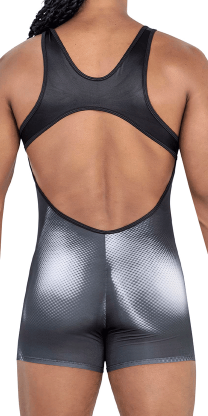 Candyman 99796 Muscle Onesie Bodysuit Black-white