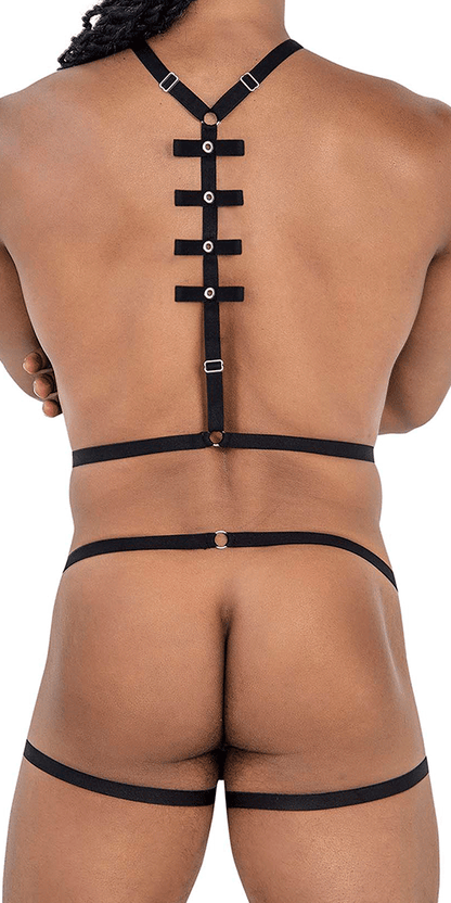 Candyman 99797 String Bodysuit Black