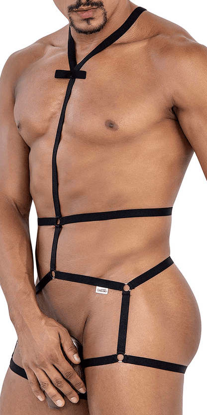 Candyman 99797 String Bodysuit Black
