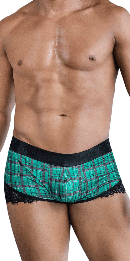 Boxer de rentrée Candyman 99821 à carreaux verts