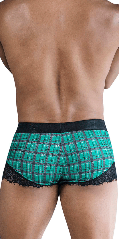 Boxer de rentrée Candyman 99821 à carreaux verts