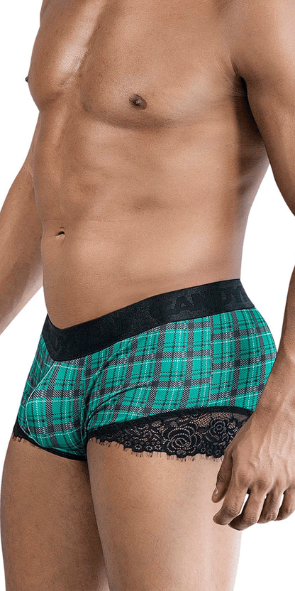 Boxer de rentrée Candyman 99821 à carreaux verts