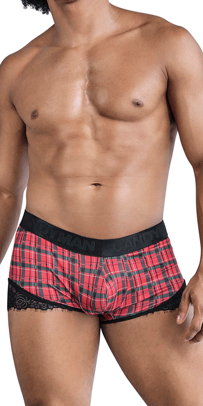 Boxer de rentrée Candyman 99821 à carreaux rouges