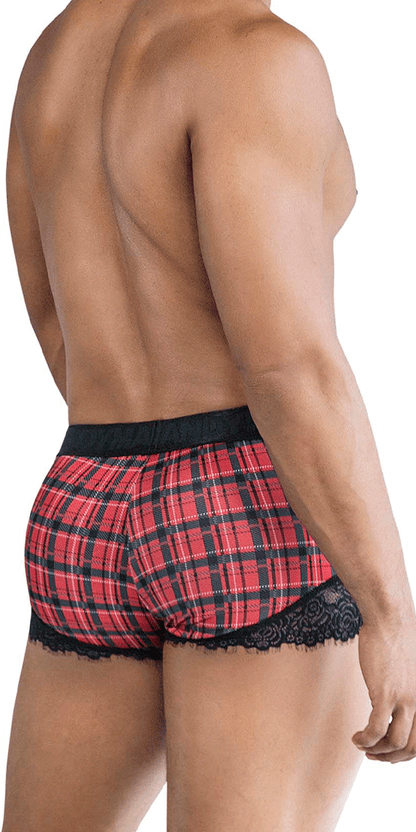 Boxer de rentrée Candyman 99821 à carreaux rouges