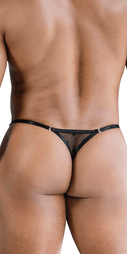 Candyman 99824 Mesh Thongs Black
