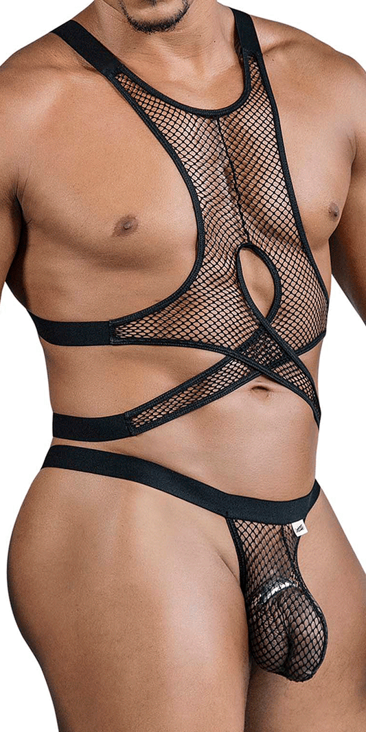 Candyman 99862 Fishnet Outfit Black