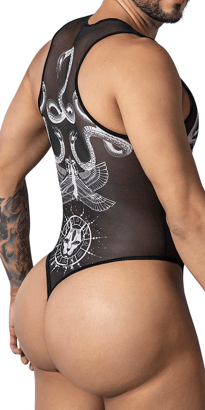 Candyman 99869 Egyptian Bodysuit Black-white