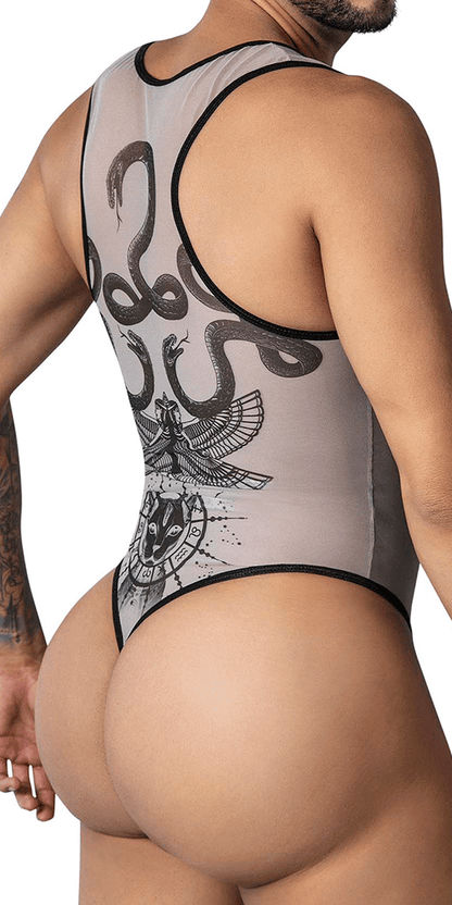 Candyman 99869 Egyptian Bodysuit Nude-black