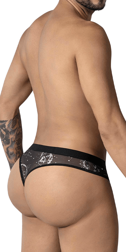 Candyman 99885 Sun Moon Thongs Black-white