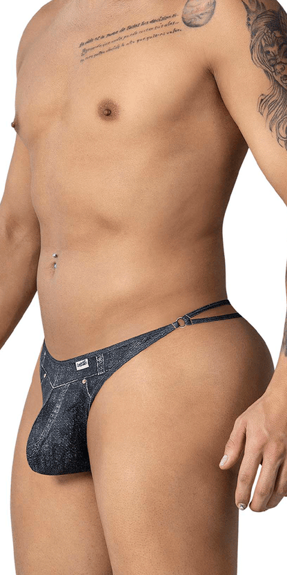 Candyman 99899 Cowboy Thongs Denim Black
