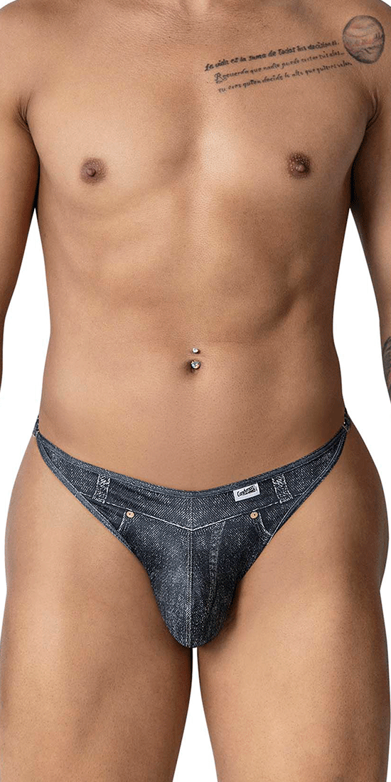 Candyman 99899 Cowboy Thongs Denim Black