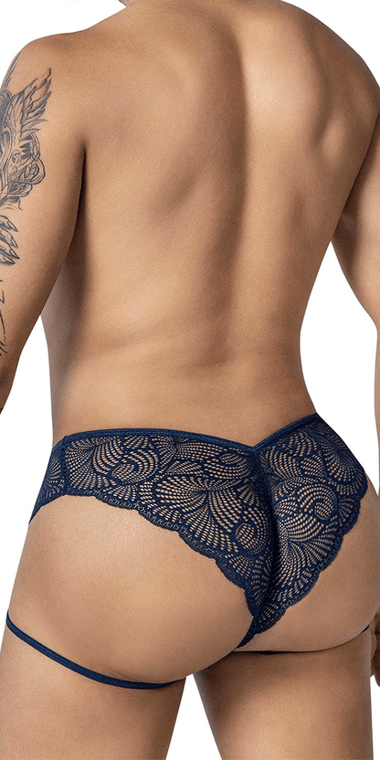 Candyman 99905 Garter Lace Briefs Navy
