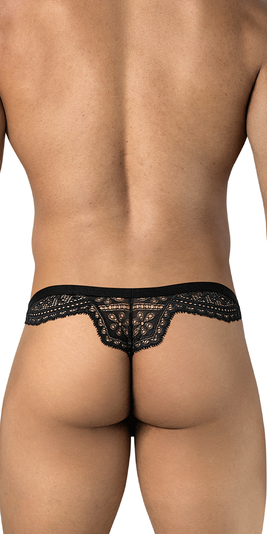 Candyman 99969 Mesh-lace Thongs Black