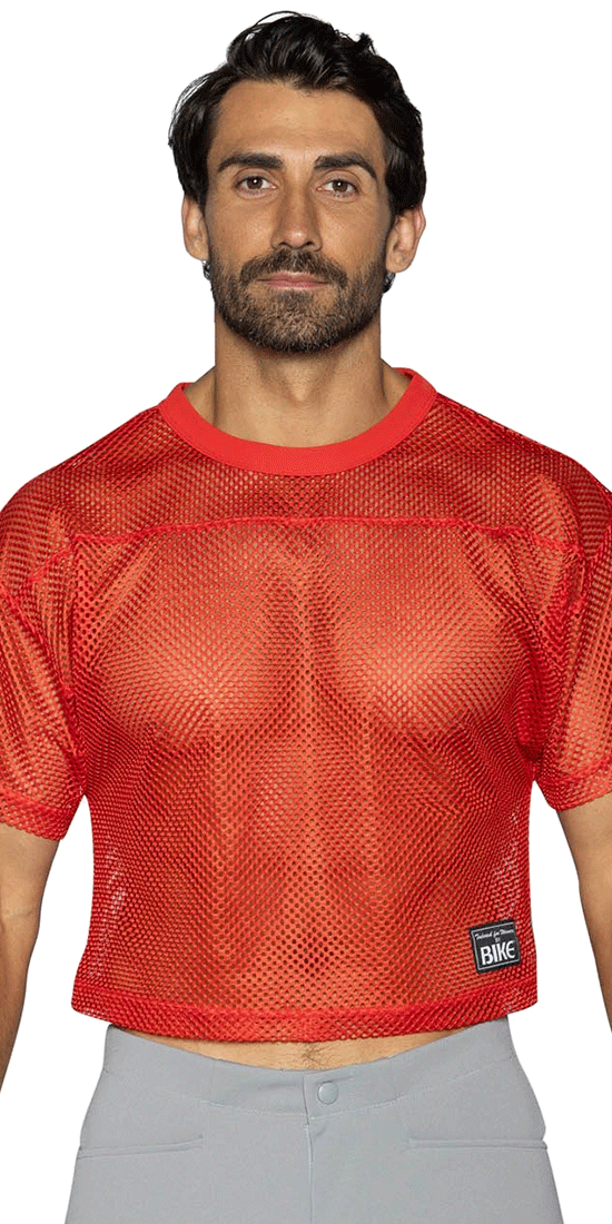 Bike Athletic Bam134 Short Sleeve Practice Jersey Color Bright Red