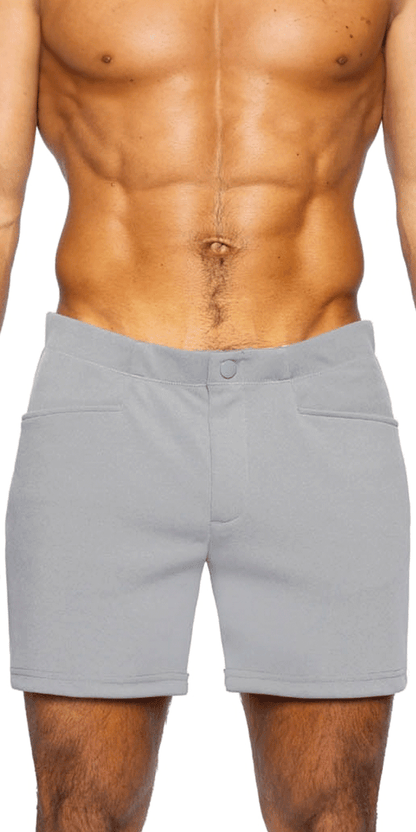 Bike Athletic Bam207 Coaches Short 5 Inch Inseam Color Gray<