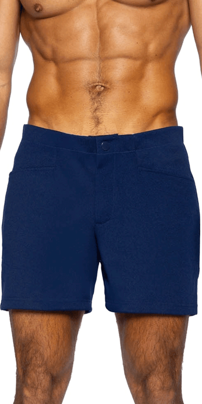 Bike Athletic Bam207 Coaches Short 5 Inch Inseam Color Navy