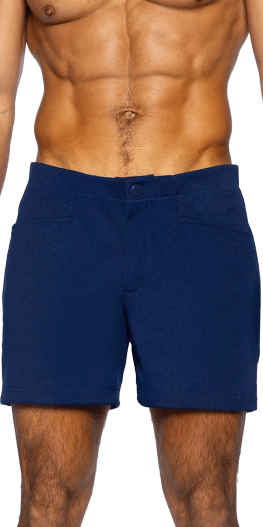 Bike Athletic Bam207 Coaches Short 5 Inch Inseam Color Navy