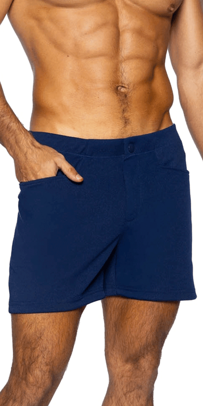 Bike Athletic Bam207 Coaches Short 5 Inch Inseam Color Navy