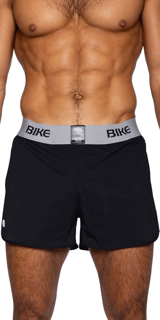 Bike Athletic Bam225 Peek-a-boo Jock Short Color Black
