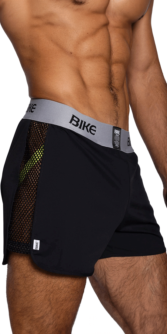 Bike Athletic Bam225 Peek-a-boo Jock Short Color Black