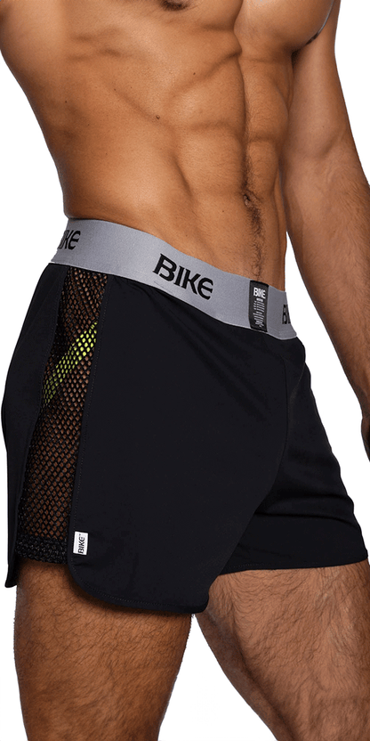 Bike Athletic Bam225 Peek-a-boo Jock Short Color Black