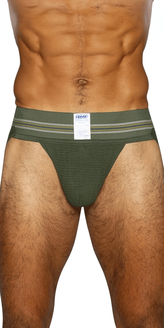 Bike Athletic Bas306 Original Number 10 Jockstrap Olive