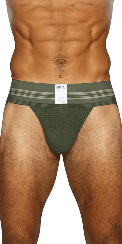 Bike Athletic Bas306 Original Number 10 Jockstrap Olive