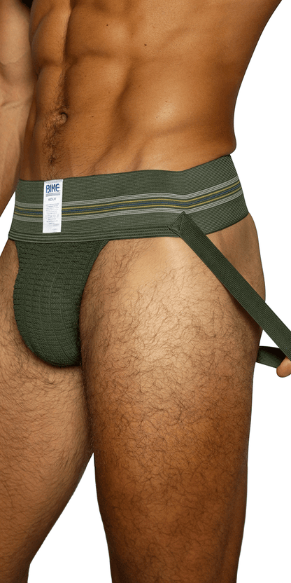 Bike Athletic Bas306 Original Number 10 Jockstrap Olive
