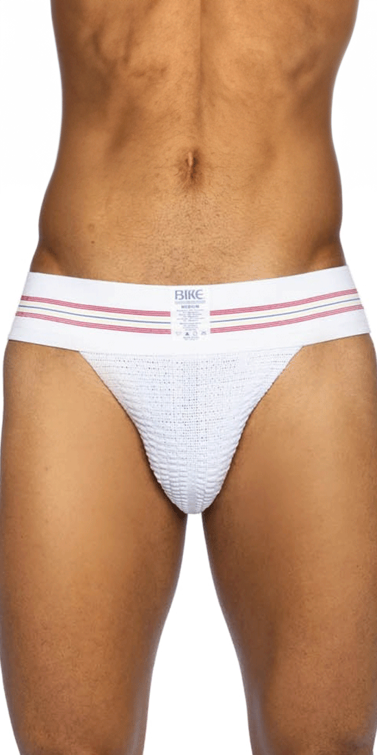 Bike Athletic Bas306 Original Number 10 Jockstrap Color White