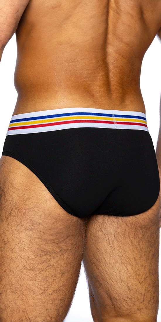 Bike Athletic Bas327 Stretch Cotton Brief Color Black