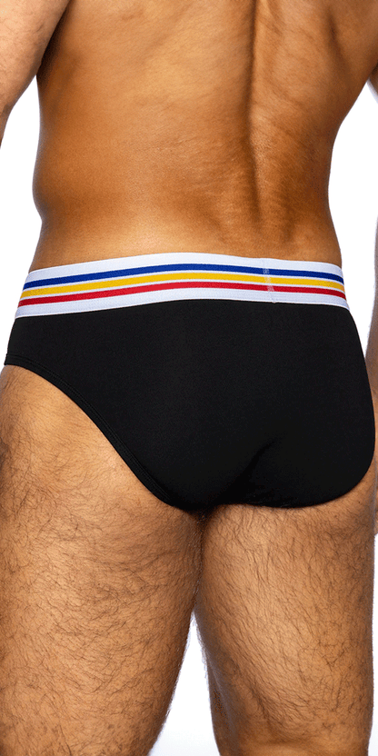 Bike Athletic Bas327 Stretch Cotton Brief Color Black