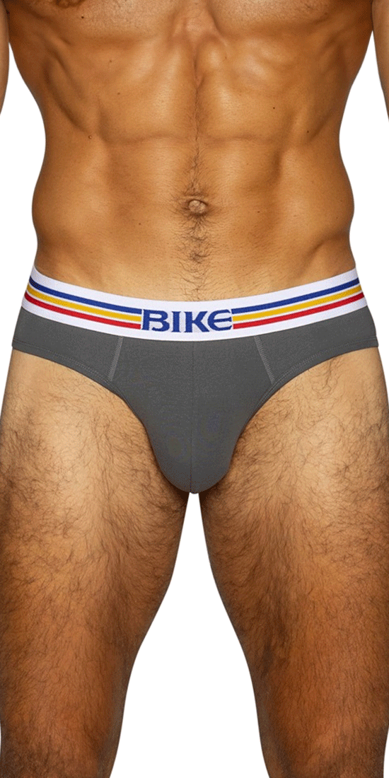 Bike Athletic Bas327 Stretch Cotton Brief Charcoal