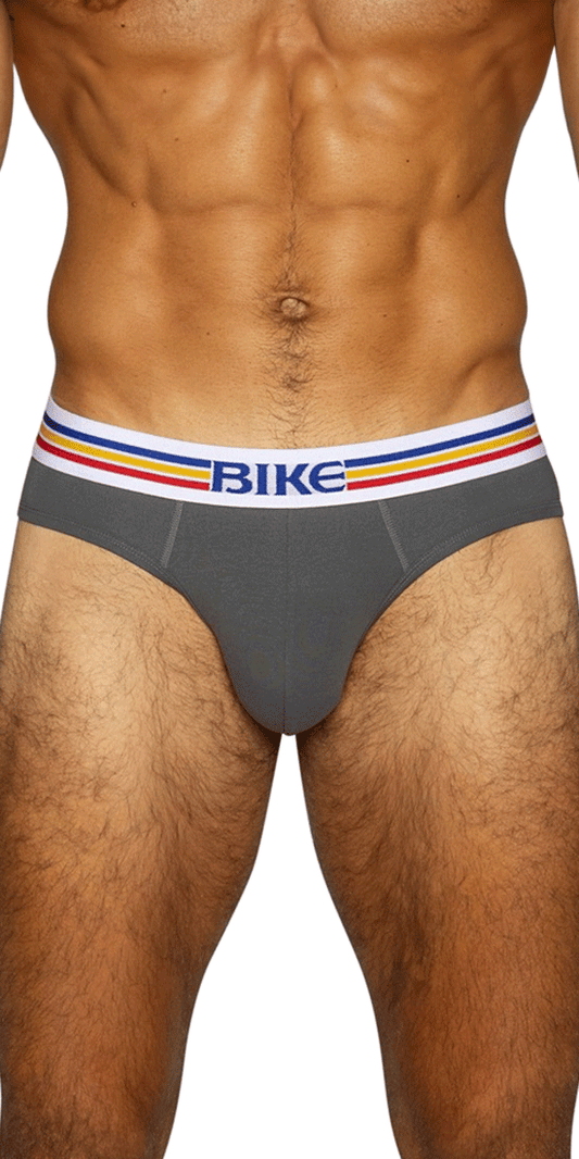 Bike Athletic Bas327 Stretch Cotton Brief Charcoal