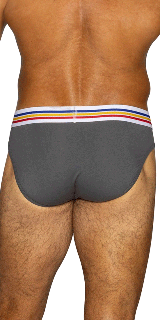 Bike Athletic Bas327 Stretch Cotton Brief Charcoal