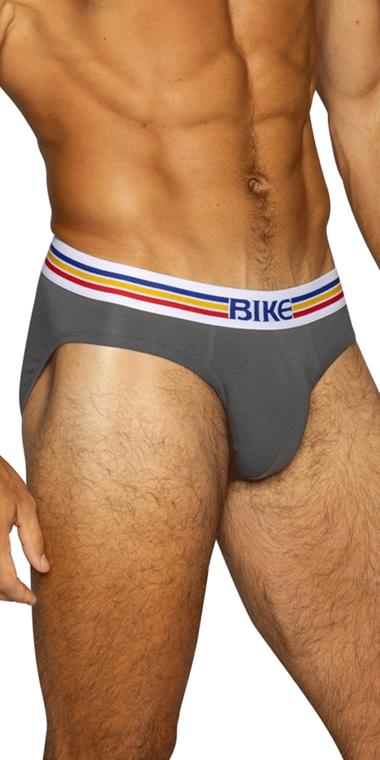 Bike Athletic Bas327 Stretch Cotton Brief Charcoal