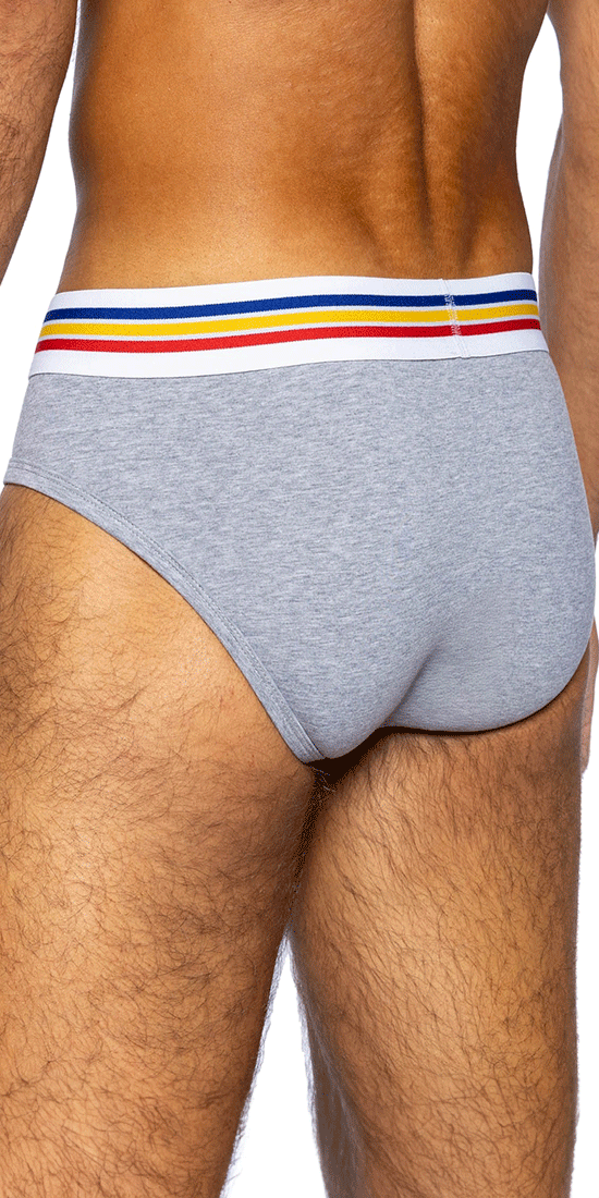 Bike Athletic Bas327 Stretch Cotton Brief Color Gray