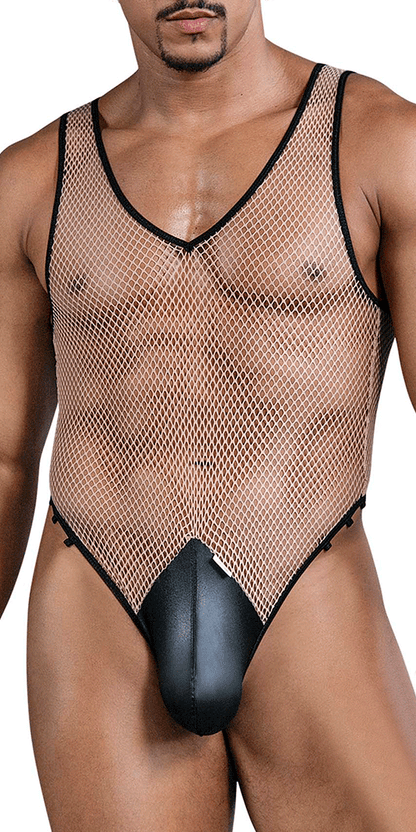 Candyman 99858 Fishnet Bodysuit Black