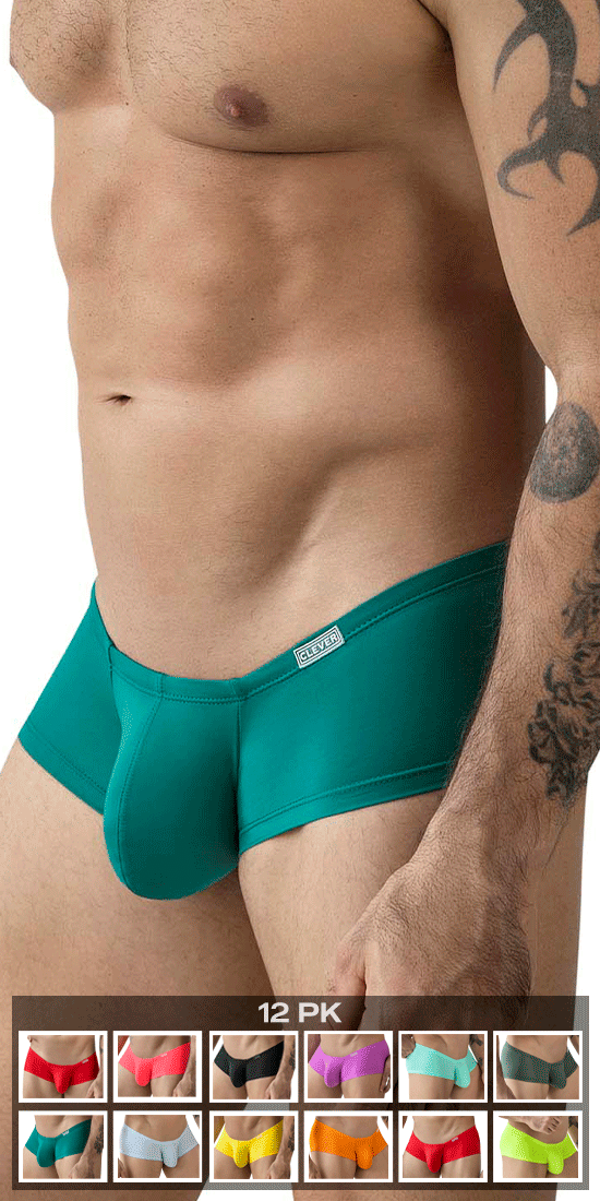 Clever 229956 12pk Australian Latin Trunks Multi-colored