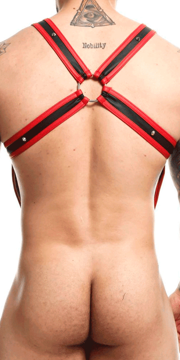 Malebasics Dmbl07 Dngeon Cross Cockring Harness Rot MensUnderwearStore.com Malebasics Dmbl07 Dngeon Cross Cockring Harness Rot MensUnderwearStore.com