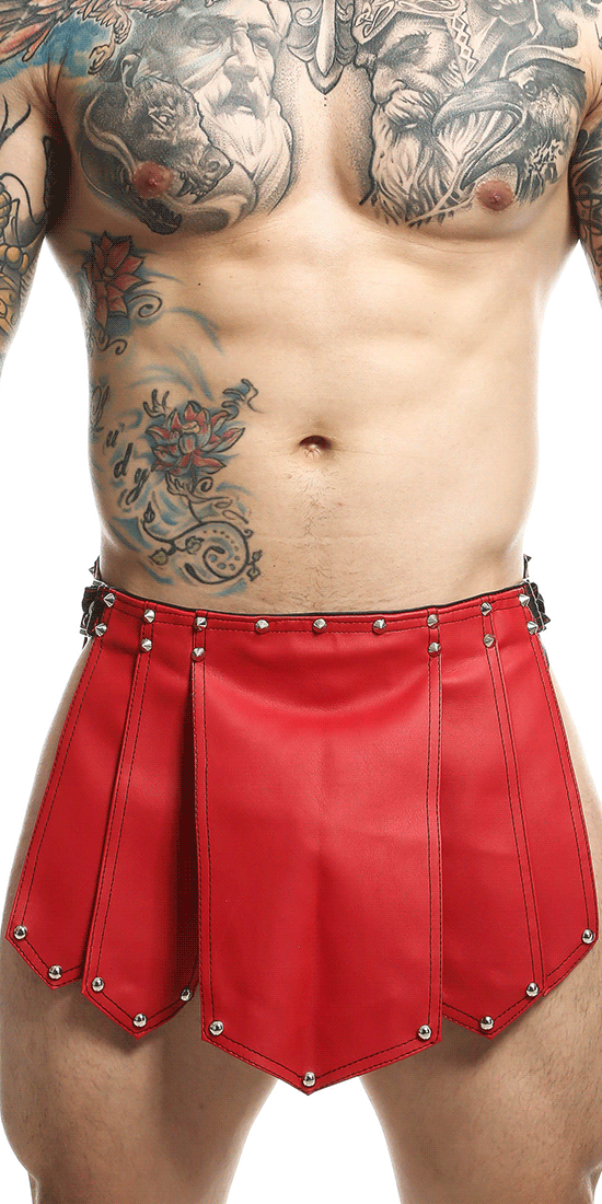 Malebasics Dmbl10 Dngeon Roman Skirt Red