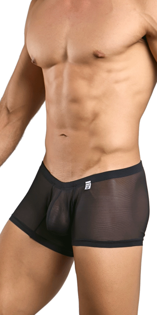 Malebasics Mbl78 Lace Trunks Black Mesh