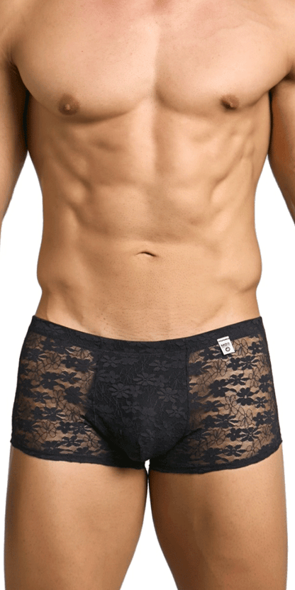 Malebasics Mbl84 Classic Pouch Trunks Black Lace