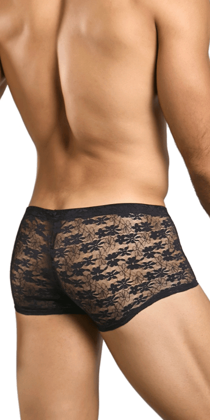 Malebasics Mbl84 Classic Pouch Trunks Black Lace