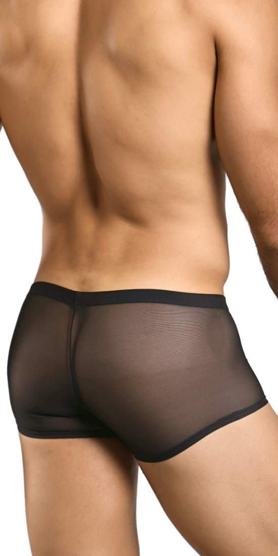 Malebasics Mbl84 Classic Pouch Trunks Black Mesh