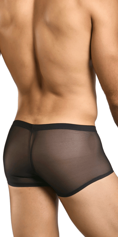 Malebasics Mbl84 Classic Pouch Trunks Black Mesh