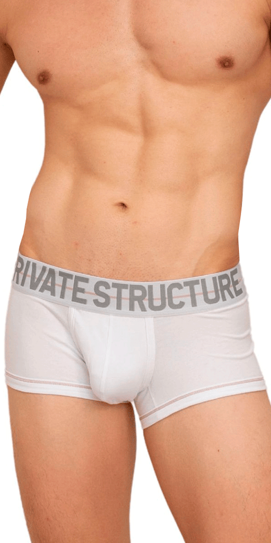 Private Structure Moux4103 Mo Lite Mid Waist Trunks White