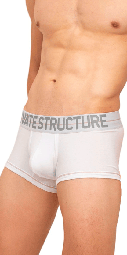 Private Structure Moux4103 Mo Lite Mid Waist Trunks White