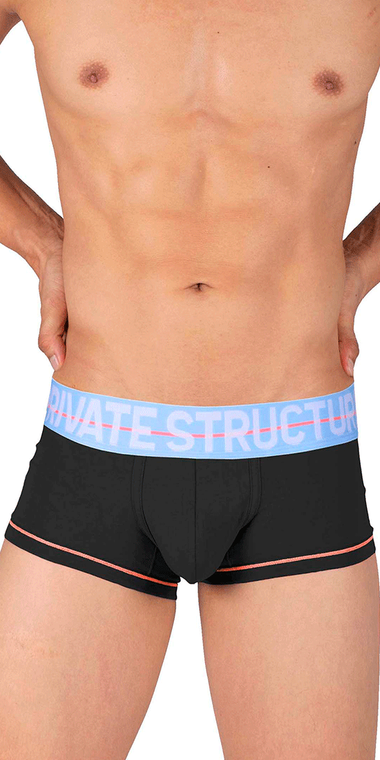 Private Structure Moux4103 Mo Lite Mid Waist Trunks Black