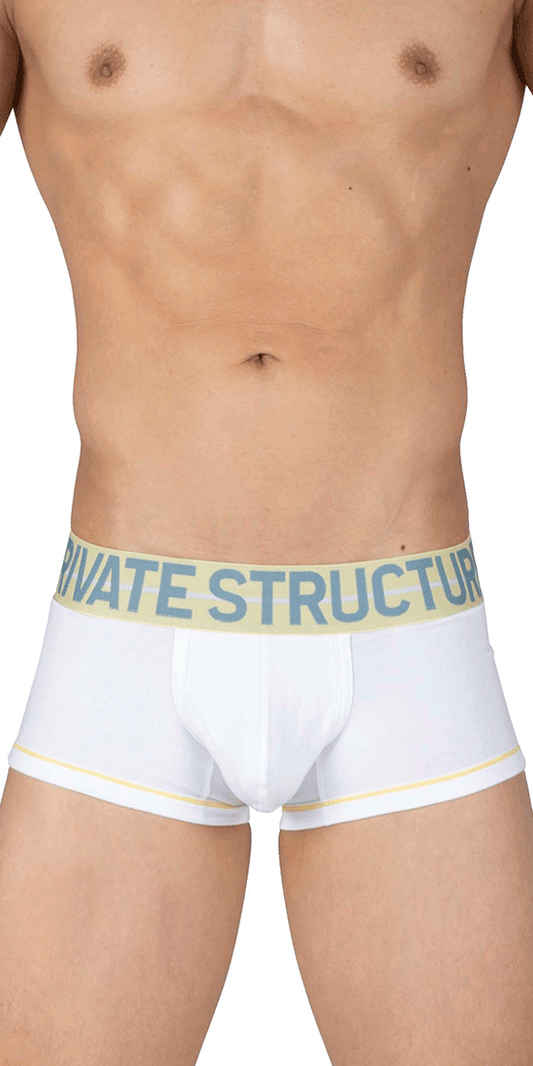 Private Structure Moux4103 Mo Lite Mid Waist Trunks White